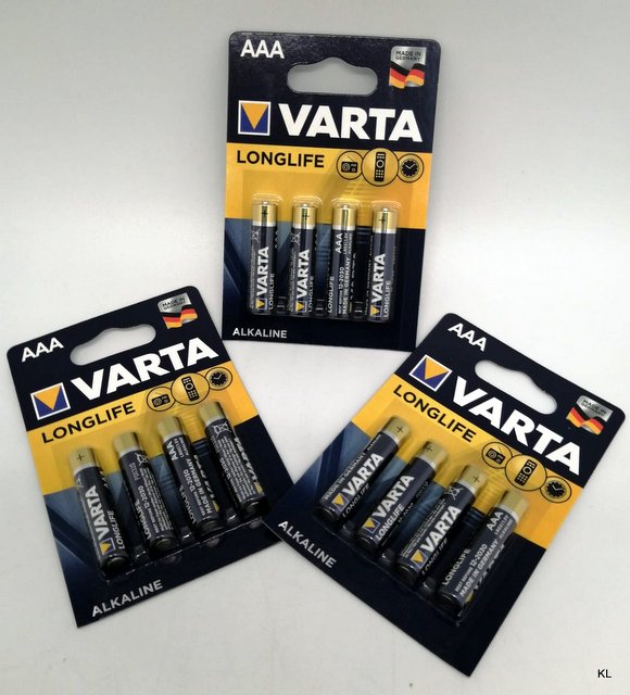 Pilhas Varta Alcalina L.Extra AAA ref. 4103--pack de 3 blisters