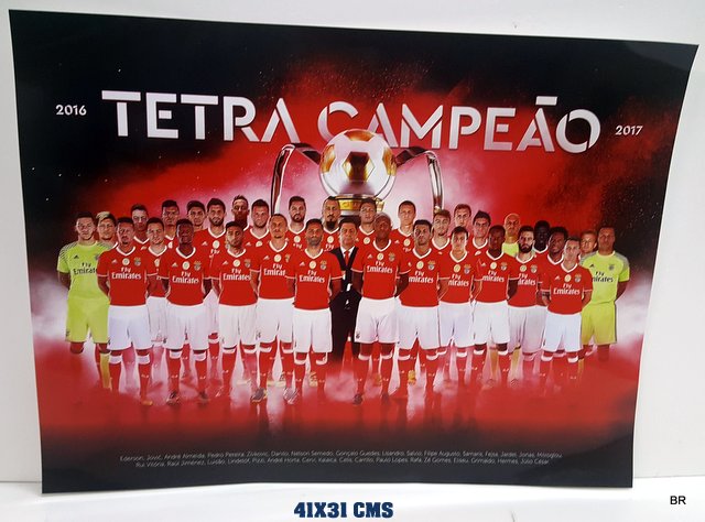 Poster Benfica TETRA Ref. 1459--pack de 3 unidades-