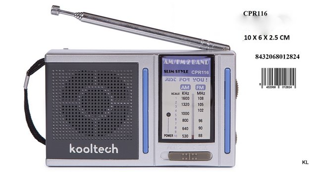 Mini Radio de Bolso 10x6cms ref.CPR116