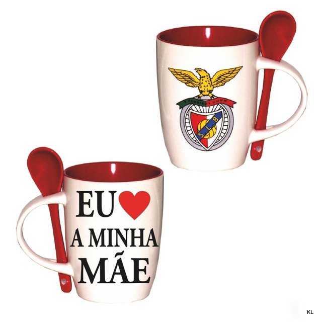 Caneca c/Colhe Dia da Mae SL Benfica ref. SLB0951