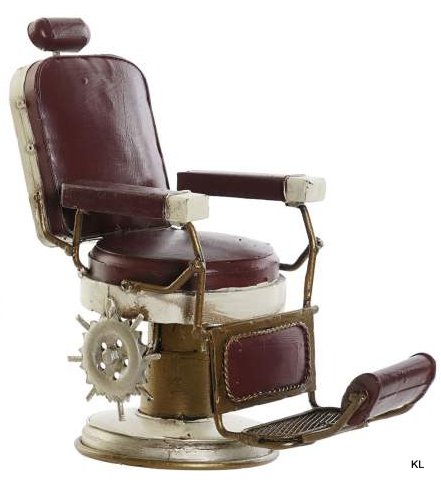 Decoração Cadeira Barbeiro 21x11x22cms ref.MO186344C
