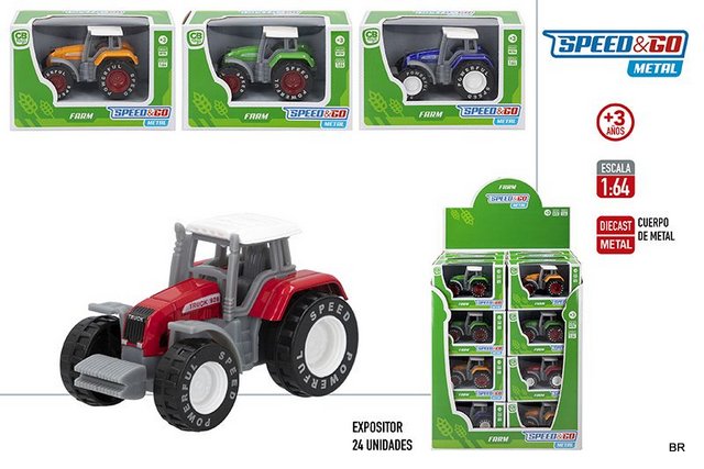 Brinquedo tractor Escala 1:64 ref.43394--pack de 4 unidades