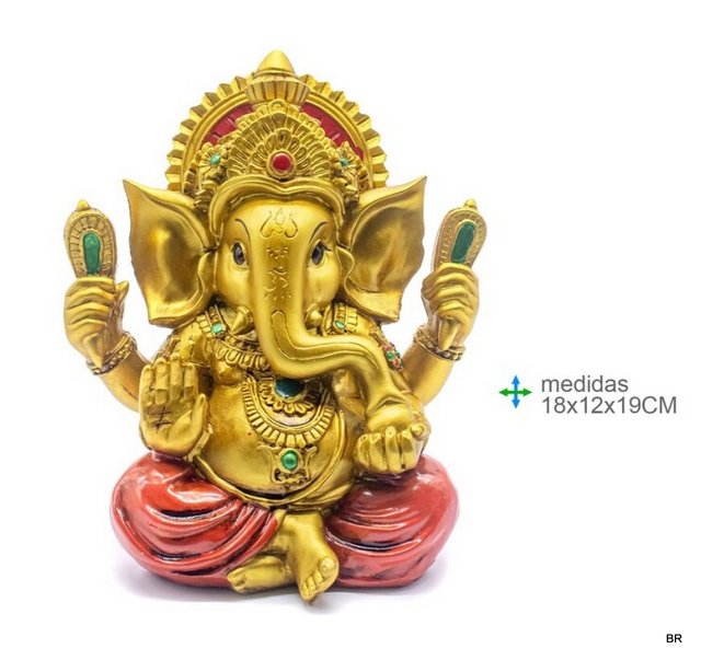 Figura Ganesha Resina 18x12x19cms ref.GR76699