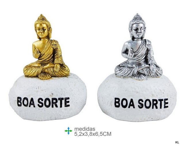 Pedras Boa Sorte Buda ref.PR76722--Pack de 2 unid.