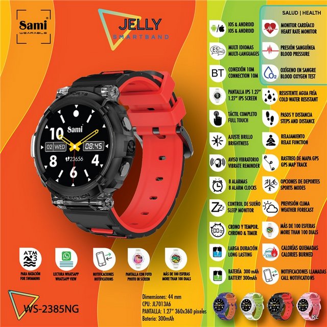 Relogios "SmartWatch" Jelly ref.WS2385NG
