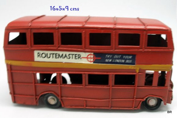 Autocarro Decoração em Metal London ref. MO 104377