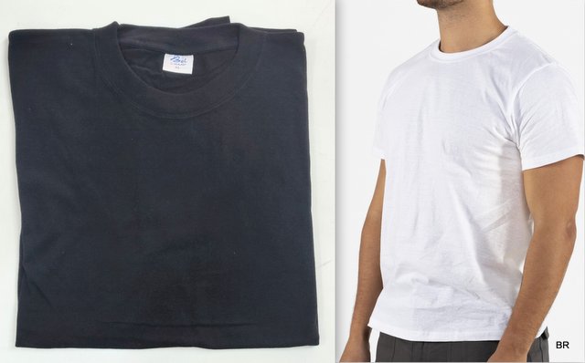 T-Shirt 150Gr. (100% Algodão) tam. XL -- Ref. 50711(cor Preta)