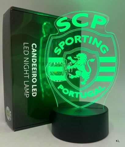 Candeeiro LED Sporting CP 21cms ref. SN001