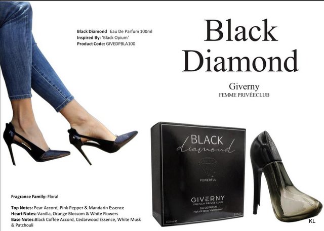 Perfuma Sapato Black Diamond 100ML ref.BK100