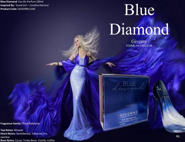 Perfume Sapato BLUE Diamond 100ML ref.BLU100