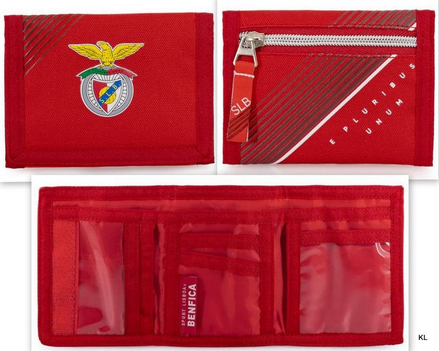 Carteira C/Velcro SL Benfica ref. SLB75122