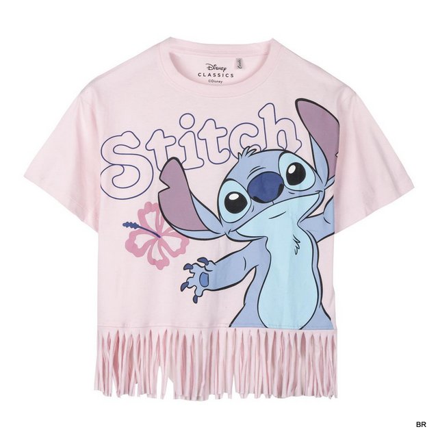 T-Shirt Stitch Algodo com Franjas ref.2900-2356