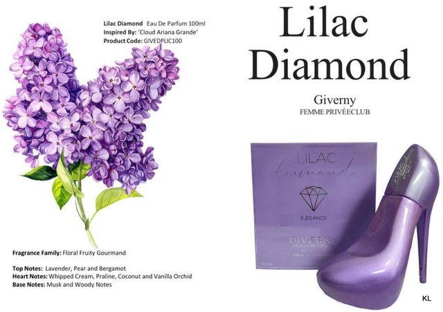 Perfume Sapato Lilac Diamond 100ml ref. Lilac100