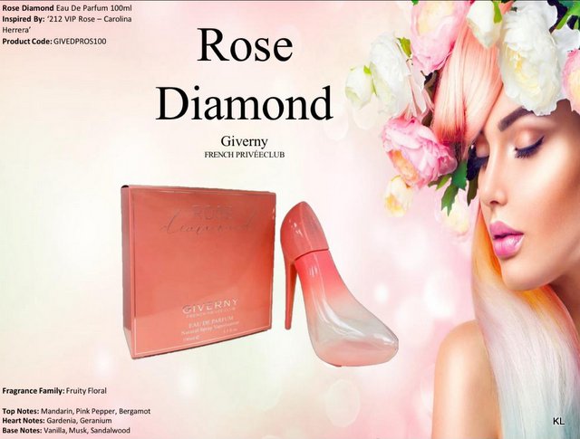 Perfume Sapato Rose Diamond 100ml ref. ROS100