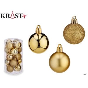 Conjunto de 20 Bolas de Natal PVC 4cms ref.97416
