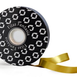Fita de Embrulho 18MM X 100 Jardas ref. JF248--Dourado