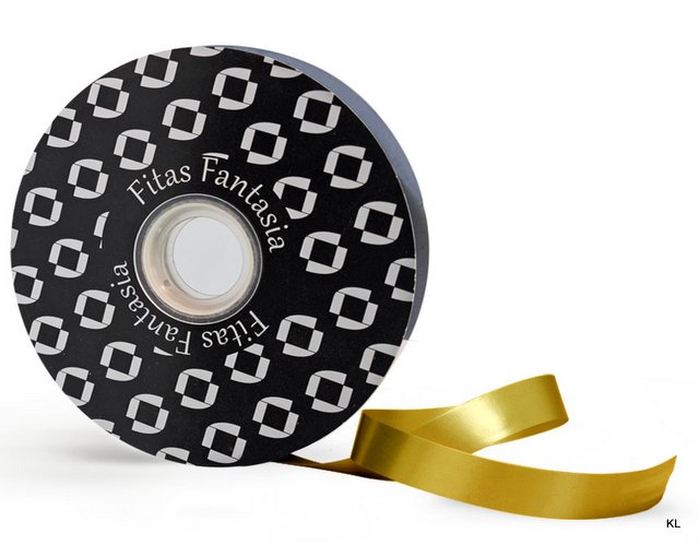 Fita de Embrulho 18MM X 100 Jardas ref. JF248--Dourado