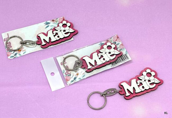 Pack de 3 Porta Chaves Dia da Mãe Recortado ref. 5013077