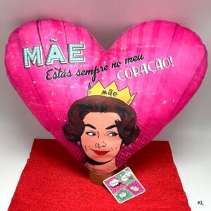 Almofada coração 40cms Dia da Mãe  ref. Mae11004