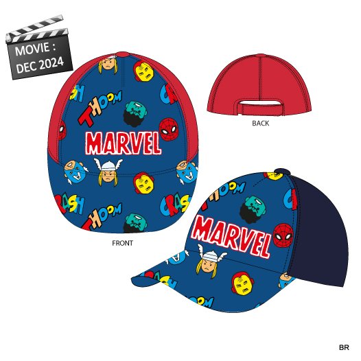 Pack de 2 Bonés Marvel Bebé ( nº 48 e 50 ) ref.YE45010