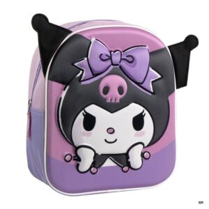 Mochila Kuromi/Hello Kitty 3D 31x25cms ref. 2100-5849