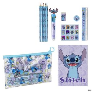 Conjunto Stitch com Acessórios Papelaria Bolsa ref.2700-1207