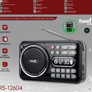 Radio Multimédia Bateria 11x6cms Ref. RS12604