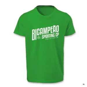 T-Shirt Sporting CP BiCampeão 24/25 Criança ref.SCPBI13A