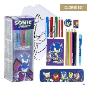 Conjunto Sonic Papelaria com Estojo ref.2700001223