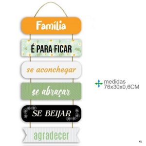 Placa de Parede MDF 76x30cms ref.BD77937