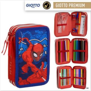 Estojo Homem Aranha Completo Material Giotto  ref.2700001649