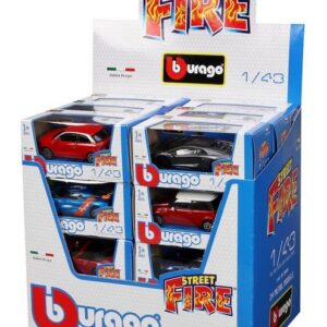 Pack de 6 Carros Burago Escala 1:43 Street Fire ref.5126722