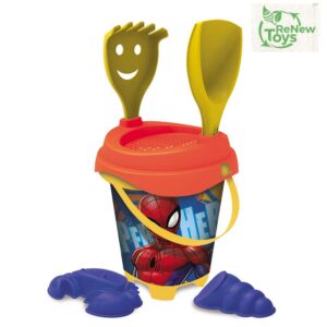 Balde Praia Homem Aranha 18cms com Acessorios ref. 18602