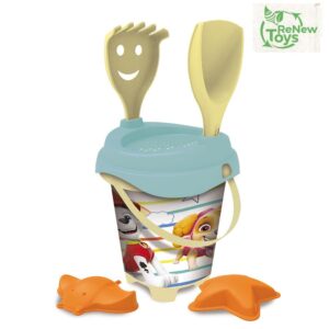 Balde Praia Patrulha Pata 18cms com Acessorios ref. 28321