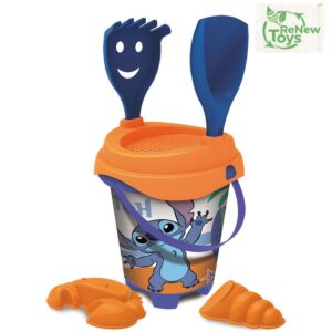 Balde Praia Stitch 18cms com Acessorios ref. 28757
