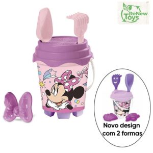 Balde Praia Minnie 18cms com Acessorios ref. 28771