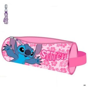 Stitch Estojo Redondo Rosa ref. LIL36-1003