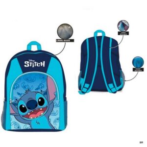 Stitch Mochila Azul 40x30cms ref. LIL36-1116