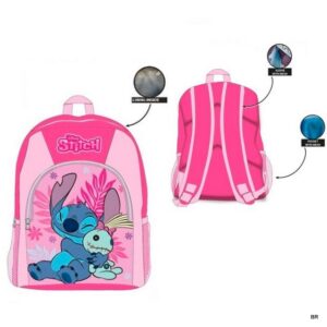 Stitch Mochila Escolar Rosa 40x30cms ref. LIL36-1121