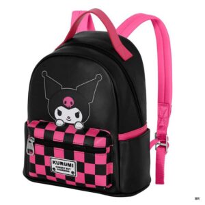 Mochila Hello Kitty Kuromi Casual 25x22x15cms ref.07696
