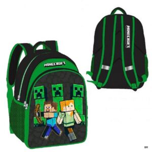 Minecraft Mochila Escolar 42x30cms, 3 Fechos ref.MNC23-004