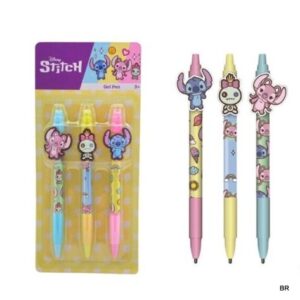 Stitch Conjunto 3 Esferográficas Gel ref.ST25246