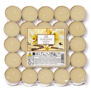 Vela TeaLight 25 Unidades Baunilha ref.74015