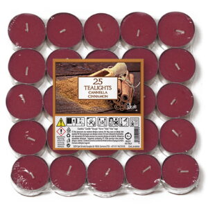 Vela TeaLight 25 Unidades Cinnamon ref.74022