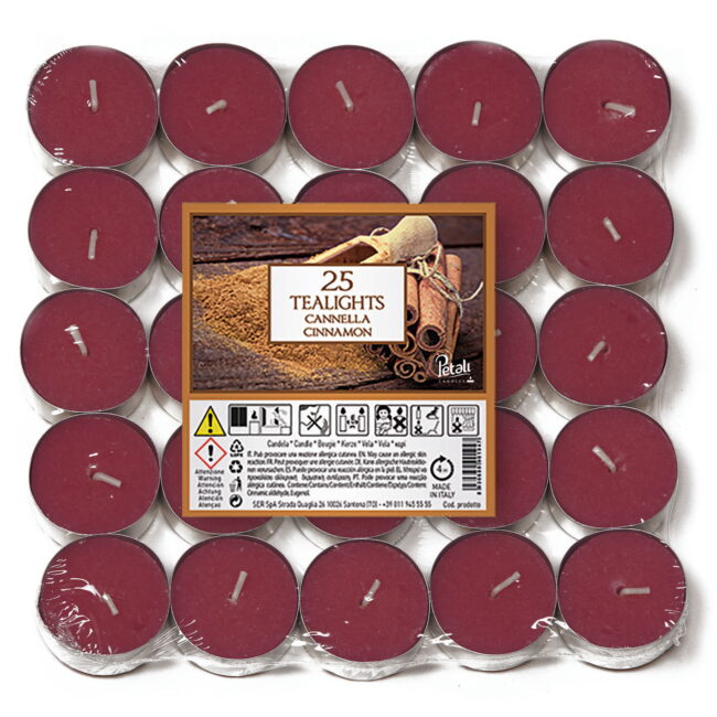 Vela TeaLight 25 Unidades Cinnamon ref.74022
