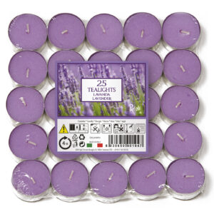 Vela TeaLight 25 Unidades Lavanda ref.74053