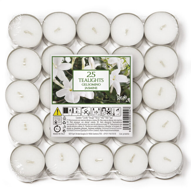 Vela TeaLight 25 Unidades Jasmine ref.74077