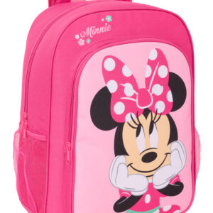 Minnie Mochila Escolar 42x32cms ref.642537180– Adaptável ao Carrinho