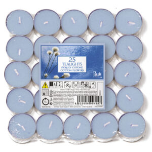 Vela TeaLight 25 Unidades Cotton Flowers ref.26216