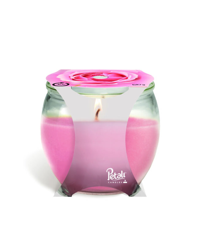 Vela copo com Aroma 30 Horas Rosas ref.29187